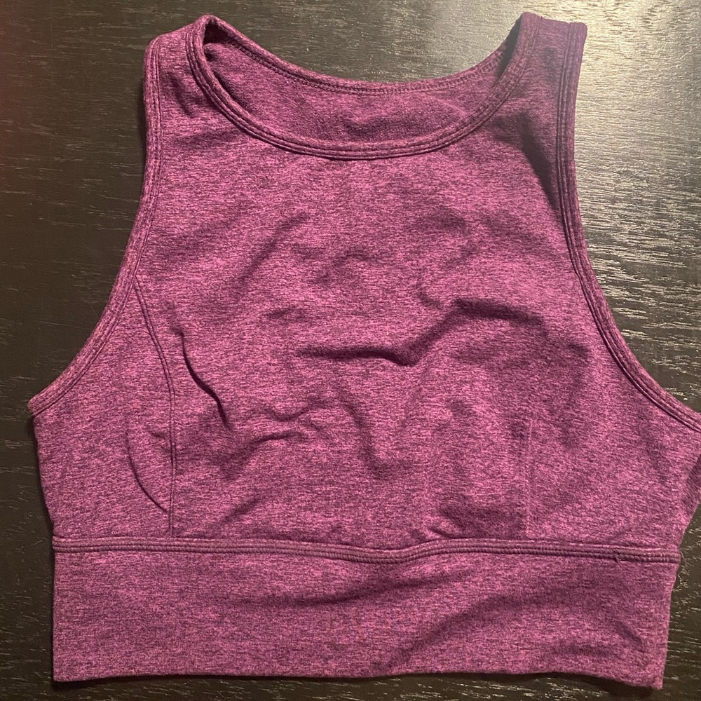 JOYLAB Women's Purple Crop Top Sports Bra Size Medium